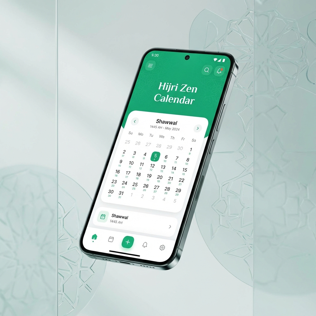 Hijri Calendar Light Mode
